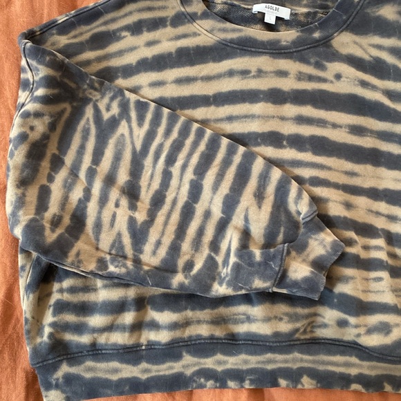 Agolde Balloon Sleeve Tie Dye Cotton D Sweatshirt - Picture 4 of 4